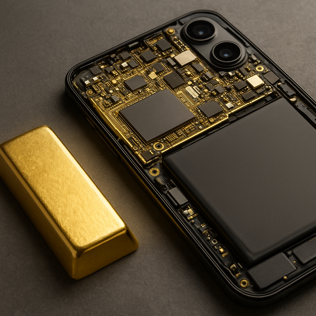 Złoto w elektronice – ile złota jest w smartfonie