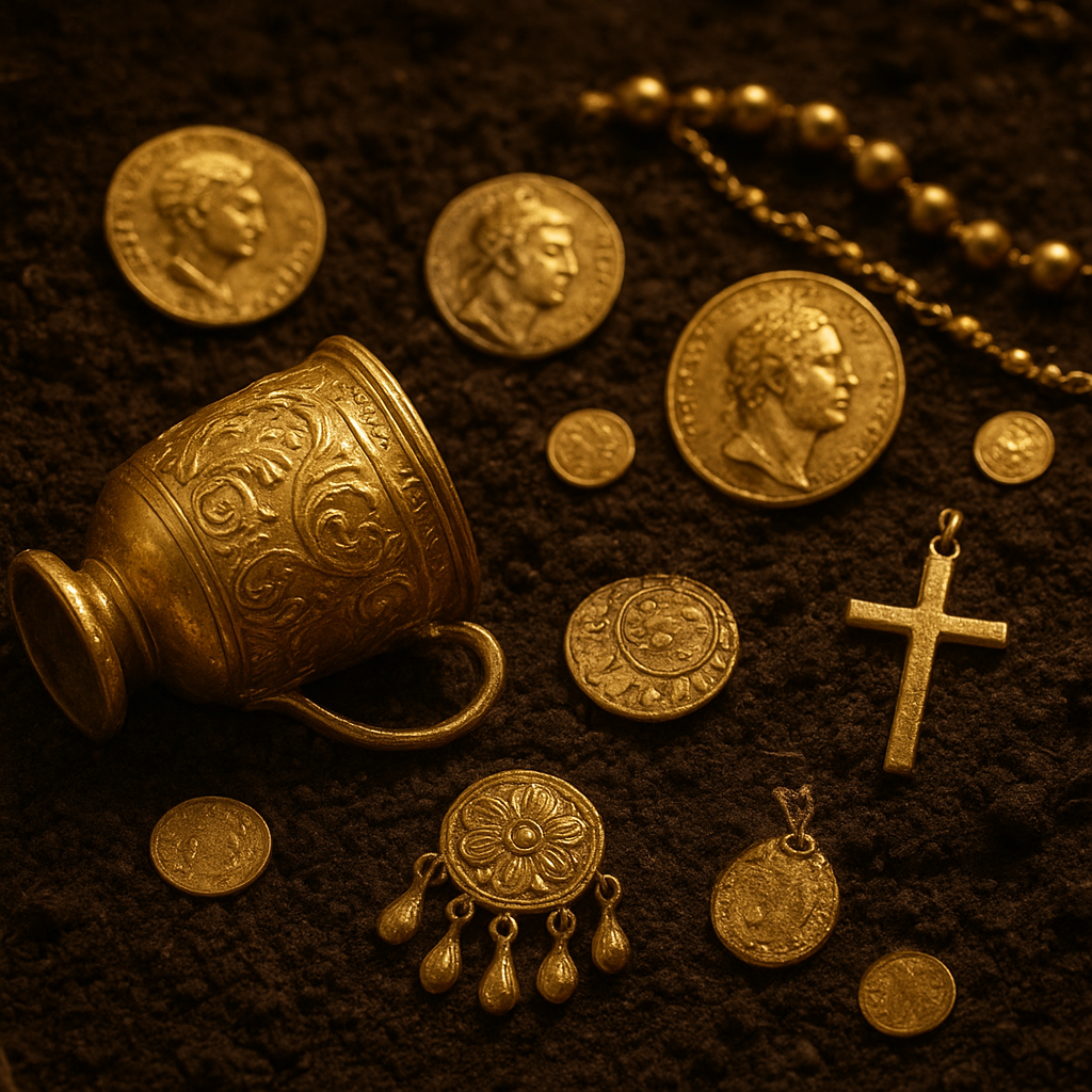 Najsłynniejsze złote skarby odkryte przypadkiem