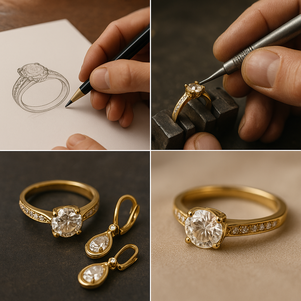 Jak powstaje biżuteria złota od projektu po gotowy produkt